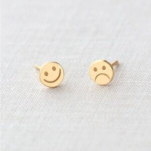 Kris Nations Happy Sad stud Earrings